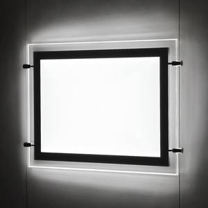 Affiche publicitaire rectangulaire double face A3 pour intérieur, panneau magnétique en acrylique, <span class=keywords><strong>agence</strong></span> <span class=keywords><strong>immobilière</strong></span>, boîte à lumière LED pour vitrine - Product Image 2