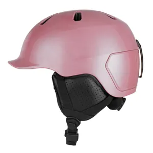 安全认证雪头盔可拆卸羊毛衬里和耳垫滑雪头盔滑雪板头盔