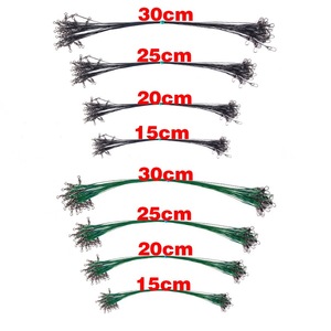 Accessoire <span class=keywords><strong>de</strong></span> <span class=keywords><strong>pêche</strong></span> : Ligne <span class=keywords><strong>de</strong></span> <span class=keywords><strong>pêche</strong></span> anti-morsure en <span class=keywords><strong>fil</strong></span> d'acier avec émerillon, 3 couleurs, 15-30 cm, pour la <span class=keywords><strong>pêche</strong></span> à la <span class=keywords><strong>carpe</strong></span> - Product Image 4