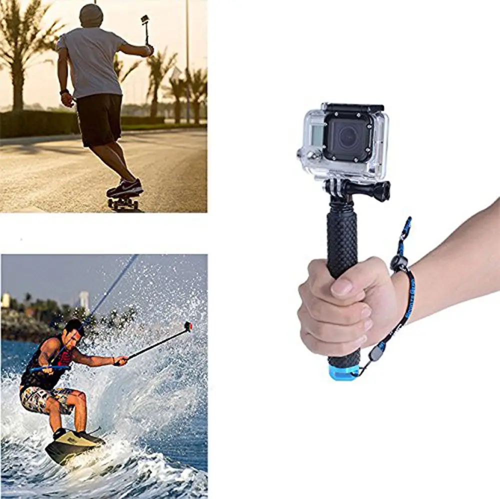 Kaliou Selfie Stick 19 inch Handheld Gopros Monopod 19-49cm For Gopros Xiao YI Camera