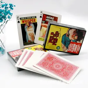 Coppia di giochi di notte Sexy pornostar gioco su misura fornitori di carte da Poker Sexy carta da gioco stampa per adulti