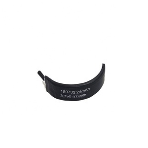 고에너지 밀도 스마트 링 리튬 폴리머 배터리 150732 3.7V 20mAh 초소형 곡면 리포 셀 - Product Image 4