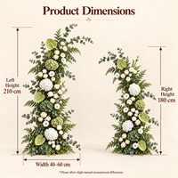 Arche florale en soie artificielle personnalisée, taille sur mesure, cadre métallique, toile de fond de mariage réglable, décorations pour scène de mariage et fête d'anniversaire