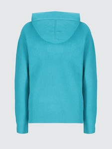 <span class=keywords><strong>Pull</strong></span> à capuche en maille bleu cyan vif pour homme, col en V, côtelé, mélange <span class=keywords><strong>de</strong></span> coton, style <span class=keywords><strong>surf</strong></span>, décontracté - Product Image 4