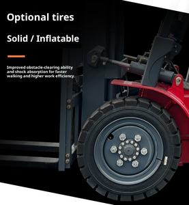 Montacargas Eléctrico Estable de 3000 kg con Asiento, Accionamiento Mecanizado, Centro de Carga de 500 mm para Muelle de Carga, Montacargas Eléctrico de Horquilla Baja - Product Image 3