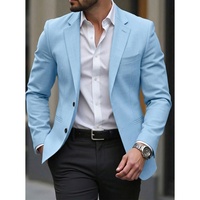 Nouvelle Collection : Costumes d'affaires pour hommes style occidental, à simple boutonnage, revers cranté, poches à rabat, pour occasions décontractées et fêtes