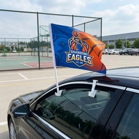 Maßgefertigte Basketball-Team Fensterfahnen, Plastik-Fahnenstangen, Langlebig, Umweltfreundlich, Polyester, Individuelle Designs, Sportveranstaltungen