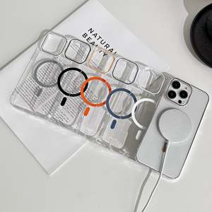 <span class=keywords><strong>Coque</strong></span> PC transparente avec charge magnétique sans fil pour <span class=keywords><strong>iPhone</strong></span> <span class=keywords><strong>12</strong></span> <span class=keywords><strong>Mini</strong></span>-Finition transparente, aimant puissant, protection complète - Product Image 1