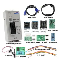 Programador ISP Serial RT809F Original con 12 Adaptadores + Adaptador de 1.8V + Clip de Prueba SOP8 + Cable EDID VGA LCD