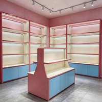 Vitrine de présentation en bois émaillé pour cosmétiques, jouets, produits, centre d'exposition et stockage - Vente en gros