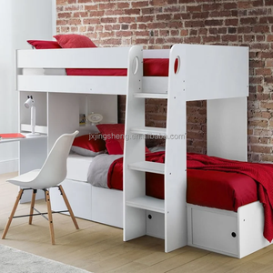 <span class=keywords><strong>Litera</strong></span> <span class=keywords><strong>Montessori</strong></span> Twin Over Twin para niños Diseño moderno de madera maciza - Product Image 6