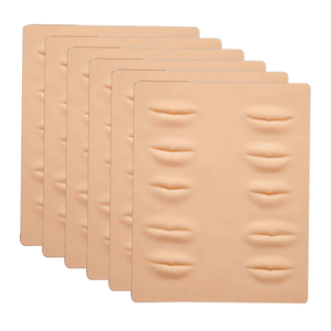 3D Silicone Lip <b>Practice</b> Skin 10pcs Hollow PMU Training <b>Pad</b> for Permanent Makeup Lip Microshading - Product Image 1