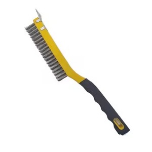 Pegangan lembut pegangan panjang sikat kawat baja dengan pengeruk untuk menggiling - Product Image 4