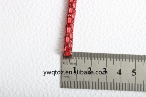 Corde en strass à motifs de verre de 2.5mm de couleur arc-en-ciel 6mm strass étincelants Techniques de colle 3D pour l'étirement circulaire - Product Image 6