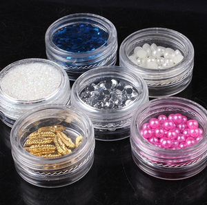 Acrylic Rõ Ràng Container Bead Khoang Nhựa Rỗng Jar BX014 Cho Trang Trí Móng Tay Và <span class=keywords><strong>Glitter</strong></span> Bead Lưu Trữ Hộp - Product Image 4