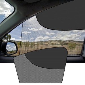 Pare-soleil Vitre Arrière Voiture - Maille Noire 100x50 Cm - Léger, Anti-UV, Intimité - Pour Camping Et Quotidien