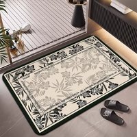 Tapis de douche en diatomite HM 2,5 mm, séchage rapide, absorbant, antidérapant, doux, pour salle de bain, taille personnalisée, logo