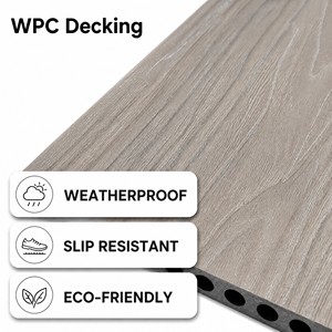 Tarima de WPC Coextruido, Resistente a la Humedad y a los Rayos UV, Impermeable, para Exteriores, para Terrazas de Villas junto al <span class=keywords><strong>Mar</strong></span> - Product Image 1