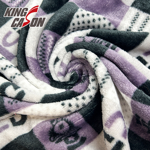 Tessuto in pile di flanella stampato certificato OEKO-TEX Kingcason di qualità garantita, colorato e premium, per abbigliamento - Product Image 4