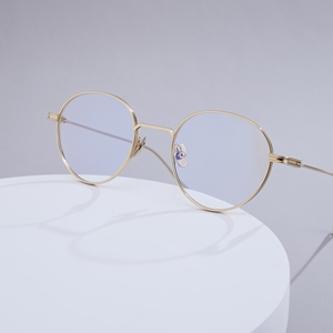 Monturas de Gafas Ópticas Redondas de Metal Retro, Estilo Minimalista Intelectual, de Titanio, para Lentes Graduadas de Lujo - Product Image 3