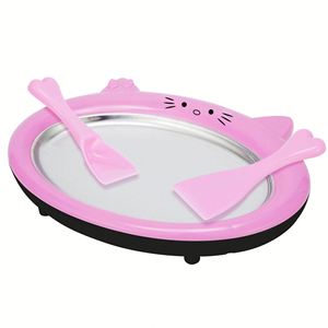 High Effective Small Portable Manual Automatic Stainless Steel Ice Cream <b>Maker</b> for Outdoor Car Use Family Household Kitchen - Product Image 1