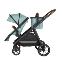 Poussette double pliable de luxe pour enfants, 3 en 1, chariot pour jumeaux, poussette de voyage, poussette pour nouveau-né, poussette pour nourrisson et tout-petit