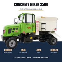 Camion malaxeur à béton 1,5 m3 6x4 contrôlé par PLC pour projet de construction