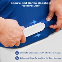 Attaches de drap de lit robustes avec sangles de fixation pour draps-housses d'angle, compatibles avec la plupart des tailles de matelas