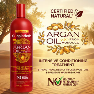 Crema de Aceite de Argán de Marruecos de Creme of Nature, Tratamiento Acondicionador Intensivo para Cabello Rizado y Enrollado, Reparación de la Humedad - Product Image 1