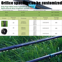 Système d'Irrigation Goutte à Goutte Complet, Tuyau d'Irrigation Goutte à Goutte en Plastique de 16mm pour l'Exportation en Conteneur et Autres Arrosages