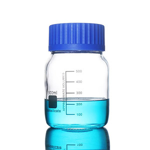 500ml thủy tinh borosilicate tinh khiết chai GL80 Màu Xanh Nắp Vặn nắp cho phòng thí nghiệm sử dụng - Product Image 2