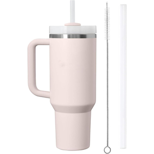 2025 Imprescindible: Vaso Térmico de Viaje de Doble Pared de Acero Inoxidable de 30 oz con Popote y Asa - Product Image 1