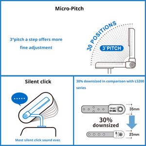 Mécanisme de réglage de l'angle micro-pitch pour appui-tête de canapé LS100-MP90I-A180 (ensemble L/R) – Pièces et accessoires de mobilier - Product Image 3