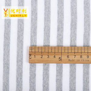 Sợi Nylon Lurex Cotton 32S 1X1 Sợi Thiết Kế Sọc Trắng Xám Nhuộm Vải Sườn - Product Image 2
