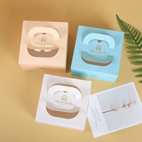 Emballage de gâteau de Dessert Transparent en carton imprimé personnalisé emballage de gâteau carré clair avec poignée boîte de boulangerie professionnelle