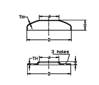 TOPTION Modèle 655041 – Ensemble de couvercles de base de main courante en acier inoxydable – Design moderne pour escalier de ferme et balcon – Garantie 5 ans