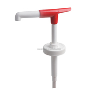 Super March Promotion Pulvérisateur à pompe à sirop en plastique de qualité alimentaire Non Spill Big Dosage 15ml Fermeture à visser Miel Ketchup Sauce Fruit