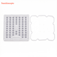 64 PCS 3030 SMD PCB Board avec lentille optique à 60 degrés, étanche IP65, LED blanche 50W 48V, utilisation en extérieur, garantie de 3 ans