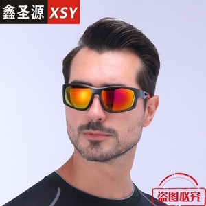 Men's Cycling Sunglasses UV400 PC Lens Anti Slip <b>Black</b> <b>Frame</b> Outdoor Sports Driving Protection - Product Image 4
