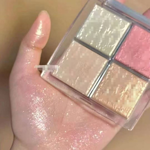 D איפור מותג מובלט ארבעה צבעים הדגשה קונסילר לוח צבעים מט גולת הכותרת אבקת האף העין צללית לוח 10g - Product Image 4