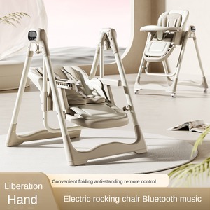Sedia a dondolo multifunzione <span class=keywords><strong>neonato</strong></span> sedia a dondolo elettrico per dormire sedia a dondolo 2 in 1 pieghevole <span class=keywords><strong>seggiolone</strong></span> per bambini - Product Image 2