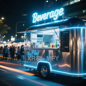 Remorques à glace entièrement équipées en acier inoxydable 2025, camion de nourriture mobile pas cher à vendre - Product Image 2