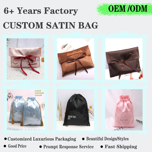 Custom Logo Printed Pink <strong>Satin</strong> Hair Extension Bag Luxury Envelope Silk <strong>Pouch</strong> Hair Bundle Swimwear Handbag Dust <strong>Satin</strong> Bag - Product Image 6