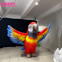 Costume d'aile d'oiseau, costume de mascotte de perroquet de haute qualité avec des ailes de plumes d'ange - Parfait pour les défilés et les fêtes
