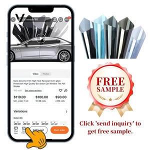 ฟิล์มติดหน้าต่างรถยนต์สีเซรามิกลดแสงจ้าสำหรับ CR40รถยนต์ uvr 99.9% IRR 99.9% ชุดผลึก3ม. - Product Image 4