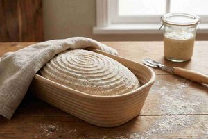 Panier de levage ovale Brotform 28x15x9cm en noyaux d'olive, écologique et biologique, pour boulangerie artisanale - Product Image 4