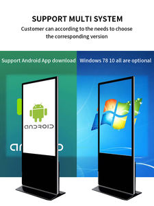 Écran publicitaire intérieur tactile LCD ultra-fin, le mieux noté, Windows Android, kiosque, totem, magasin de détail, ascenseur - Product Image 4