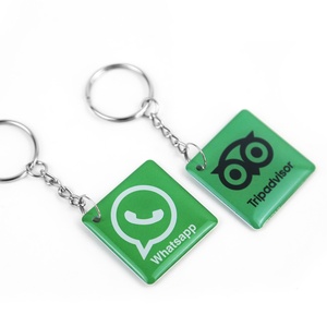 ราคาโรงงาน YTS รับผลิตตามสั่ง พวงกุญแจชิป NFC RFID กันน้ำ พร้อมช่องใส่บัตรควบคุมการเข้าออก วัสดุโลหะเคลือบอีพ็อกซี่ - Product Image 1