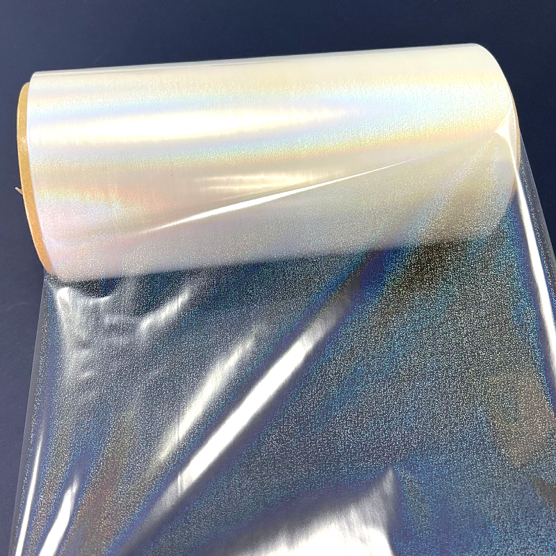 Shenzhen factory Little Dot Holographic Laminate Roll For Holographic Cold Lamination Film Without Glue Roll