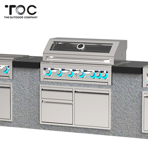 Extérieur Commercial Cuisine Allumage Automatique Combinaison Four À <span class=keywords><strong>Pizza</strong></span> Intégré <span class=keywords><strong>Barbecue</strong></span> - Product Image 3